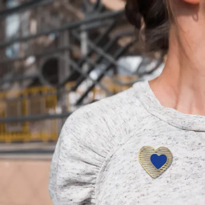 Bijoux - Broche aimantée COEUR - TOUT SIMPLEMENT,