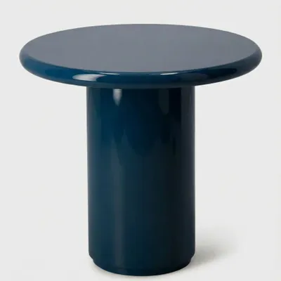 Autres tables  - Amendoeira Petrol Blue Lacquered Wood Side Table - HOUSE OF CAPRICORN