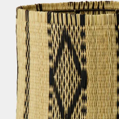 Objets de décoration - Handmade Coruche Natural and Black Reed Medium Lampshade - HOUSE OF CAPRICORN