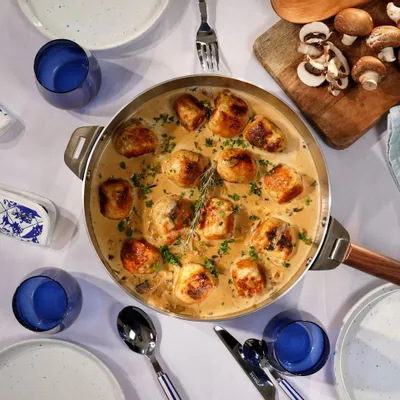 Poêles - La Merveilleuse poêle en inox - COOKUT