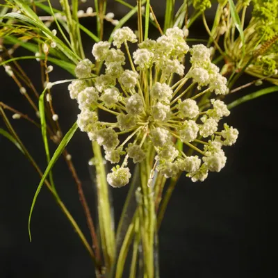 Floral decoration - Artificial Silk Dill & Grass Bouquet with Fresh Natural Look - SILK-KA BV