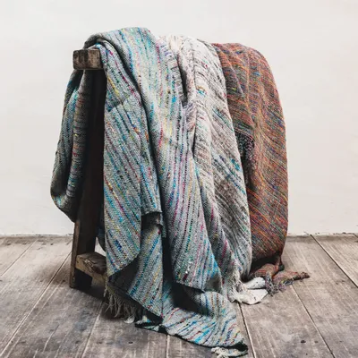 Decorative objects - Fringed throw TATOO 140x200cm - BED AND PHILOSOPHY