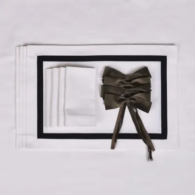 Serviettes - Serviettes White Panama – Linge de table intemporel - ROSEBERRY HOME