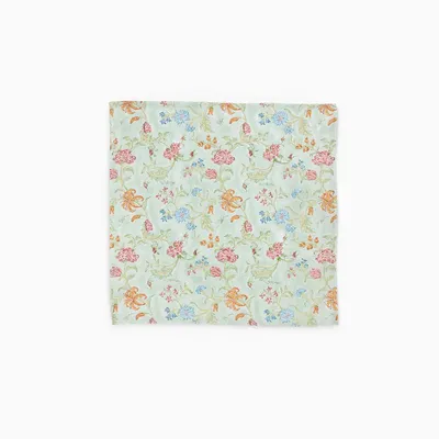 Serviettes - ENSEMBLE DE 2 SERVIETTES EN LIN IMPRIMÉES AU BLOC - MINT VANA - CRAFT BOAT