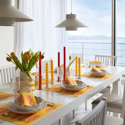 Napkins - LUMINOUS RED FISH - FRANÇOISE PAVIOT