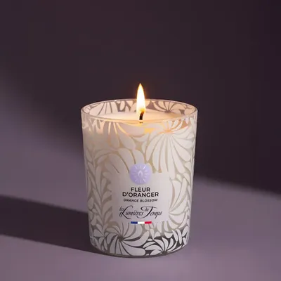 Candles - 180g Orange Blossom Vegetable Candle - LES LUMIERES DU TEMPS