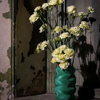 Vases - Moiré Vase - Peppermint - SHEYN