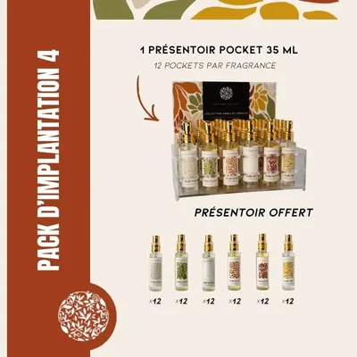 Fragrance for women & men - Implant pack 4 - Creole vanilla - PARFUMS DES ILES