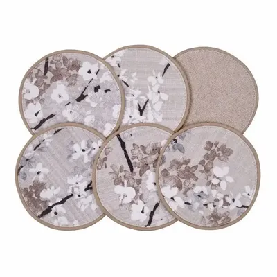 Sets de table - Mini sous-verres ronds Twigs & Mirha – Style naturel - ROSEBERRY HOME