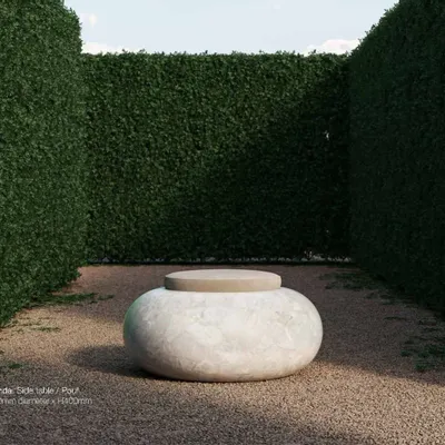 Tables basses - GRONDA Side Table & Pouf - ELEMENT&CO STUDIO