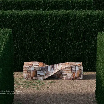 Bancs - DUOPHILIA Sculptural Bench & Coffee Table - ELEMENT&CO STUDIO