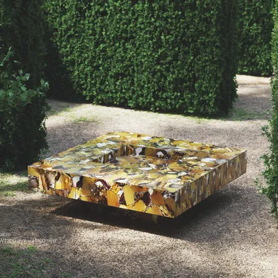 Tables basses - OCRUB Center Table in Ocher Jasper - ELEMENT&CO STUDIO