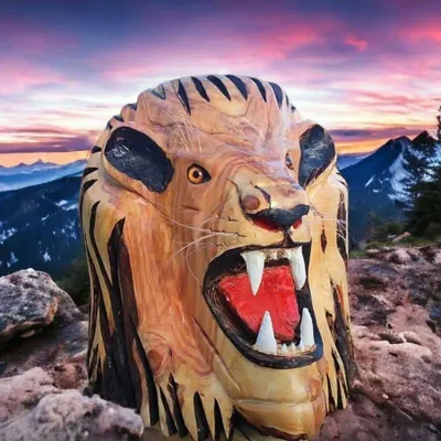 Unique pieces - Lion's head - BOIS DE LION