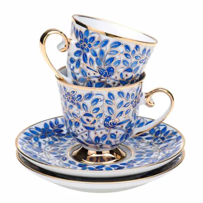 Tea and coffee accessories - Pleasure Coffee Cup Set For 2 (4 Pcs) - ANATOLI