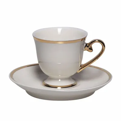 Tea and coffee accessories - Coffee Pleasures Coffee Cup Set For 2 (4 Pcs) - ANATOLI