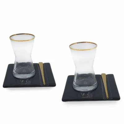 Tea and coffee accessories - Superb Tea Glass Set For 2 (6 Pcs) - ANATOLI