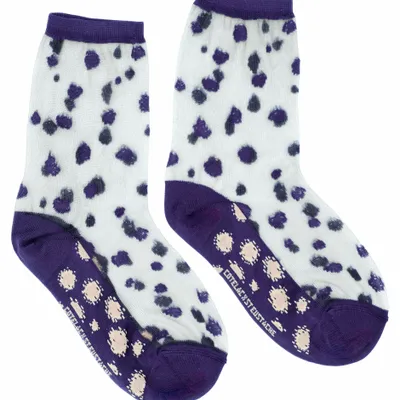 Gifts - Elats Myrtille 39-41 : Women’s sheer dotted socks - ATELIER ST EUSTACHE
