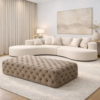 Sofas for hospitalities & contracts - Lab Organic Unique|Double sided curved sofa, 100% custom made - CREARTE COLLECTIONS