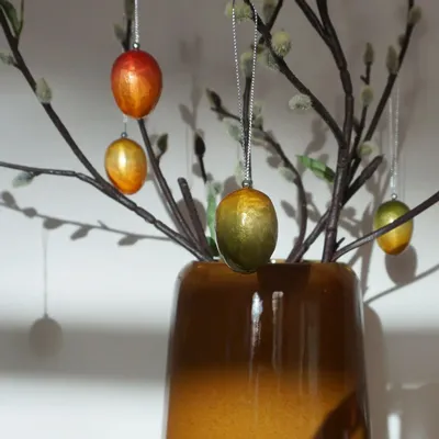 Decorative objects - Egg trims with overlapping colours - KINTA