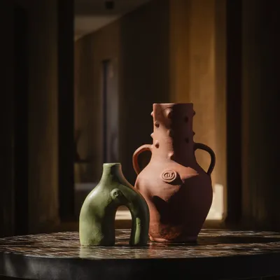 Vases - Vase artisanal Silan - design sculptural et authentique - LOULE INTERIEUR