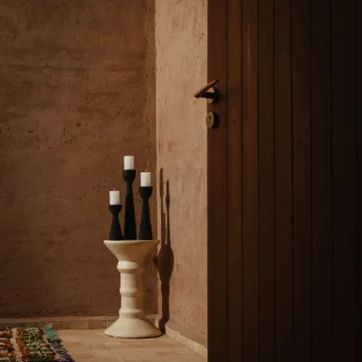 Bougeoirs et photophores  - Bougeoirs trio Raven - LOULE INTERIEUR