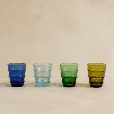 Verres - Lot 6 Verres Beldi Anneaux - LOULE INTERIEUR