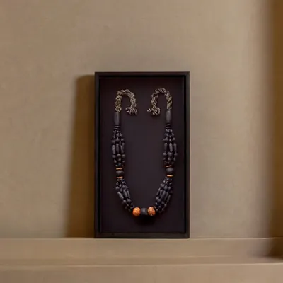 Autres décorations murales - Tableau Tazirit Noir - LOULE INTERIEUR