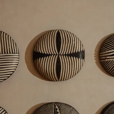 Autres décorations murales - Bouclier Kazar - 50cm, Modèle 1 - LOULE INTERIEUR