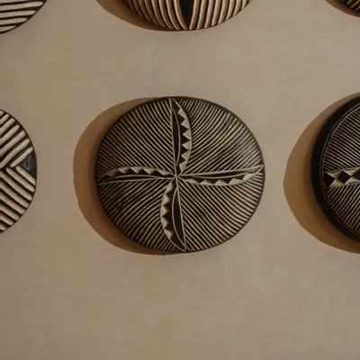 Autres décorations murales - Bouclier Kazar - 50cm, Modèle 2 - LOULE INTERIEUR