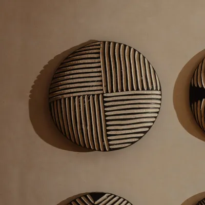 Autres décorations murales - Bouclier Kazar - 50cm, Modèle 3 - LOULE INTERIEUR