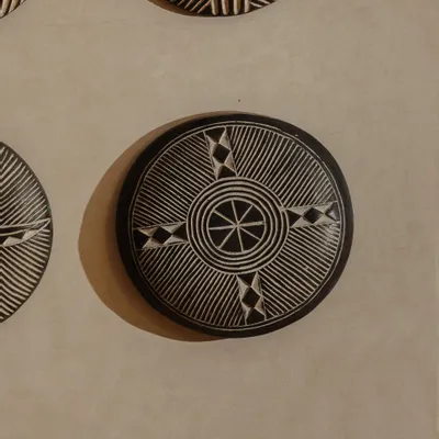 Autres décorations murales - Bouclier Kazar - 50cm, Modèle 5 - LOULE INTERIEUR