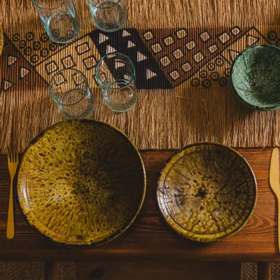 Assiettes au quotidien - Grande Assiette Tamegroute - LOULE INTERIEUR