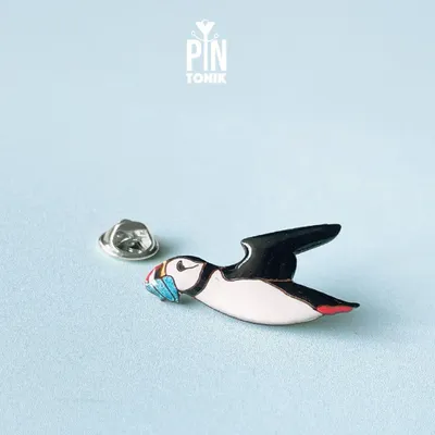 Broches - Broche en forme de macareux volant - PINTONIK