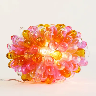 Suspensions - Lampe Grappe - lampe syrienne en verre recyclé - ATELIER LÉTHÉ