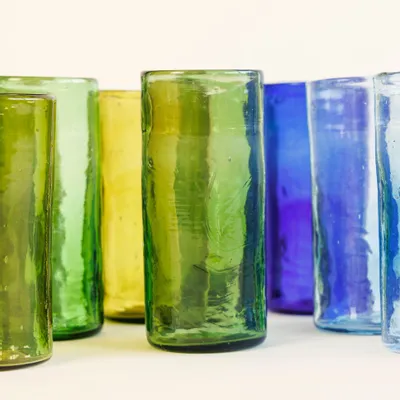 Glass - Straight glass - 100% recycled blown glass - ATELIER LÉTHÉ