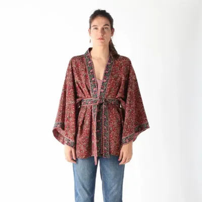 Prêt-à-porter - Kimonos fabriqués à la main à partir de saris usagés - I WAS A SARI