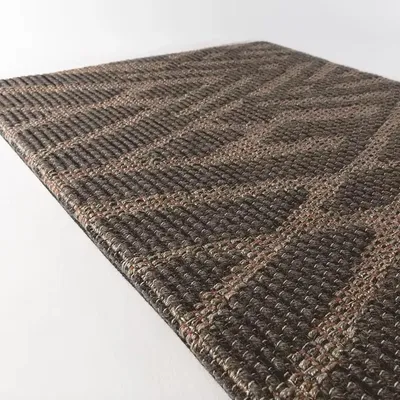 Rugs - Nomad Brown Rug in Wool and Linen - COCONO