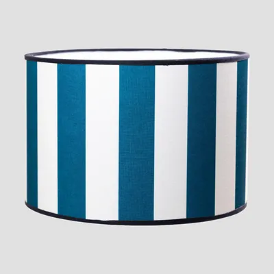 Blinds - Lampshade - Righe blu petrolio - 20 cm - FURIA LIVING