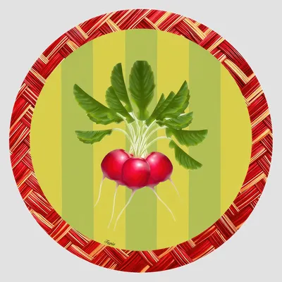 Dessous de plat - Dessous de verre - Orto Sottobicchiere Rotondo - #03 - FURIA LIVING