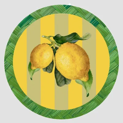 Table mat - Coasters - Orto Sottobicchiere Rotondo - #07 - FURIA LIVING