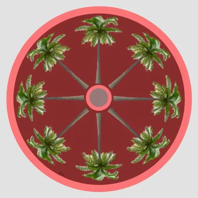 Dessous de plat - Dessous de bouteille - Palma Sottobottiglia Rotondo - #05 - FURIA LIVING