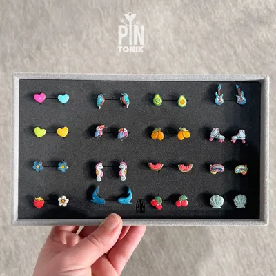 Jewelry - Playful Mini Stud Earrings Display Set - PINTONIK