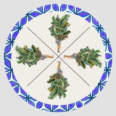 Sets de table - Sets de table - Leaf man Sottopiatto Rotondo - #02 - FURIA LIVING