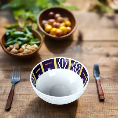 Gifts - Customizable Fine Porcelain Bowl: Unique Baoulé Pattern, Textured Finish & French Elegance - KEMI HOME ART
