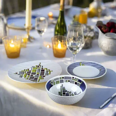 Gifts - Customizable Fine Porcelain Bowl - WAX Billionaire Pattern, African Elegance & French Craftsmanship - KEMI HOME ART