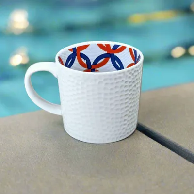 Gifts - Artistic French Porcelain Mug: Granite Exterior, WAX Olympic Games Interior - Fully Customizable! - KEMI HOME ART