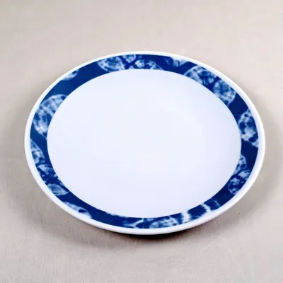 Cadeaux - Éclat Indigo : Coffret de 6 Assiettes en Porcelaine Française Personnalisables – Motif Ethnique Unique - KEMI HOME ART