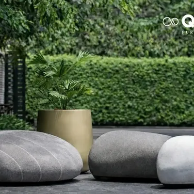 Deck chairs - Rough Light Rock - QURV