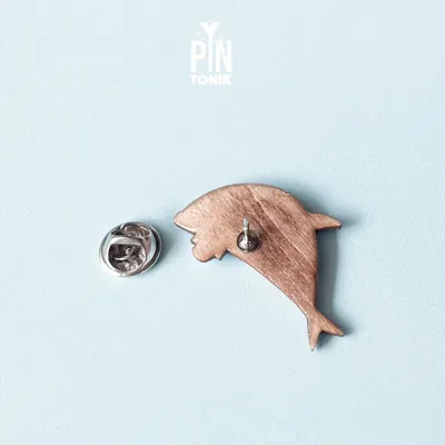 Broches - Broche Baleine en Bois - PINTONIK