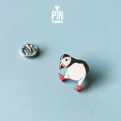 Broches - Broche Macareux en Bois - PINTONIK